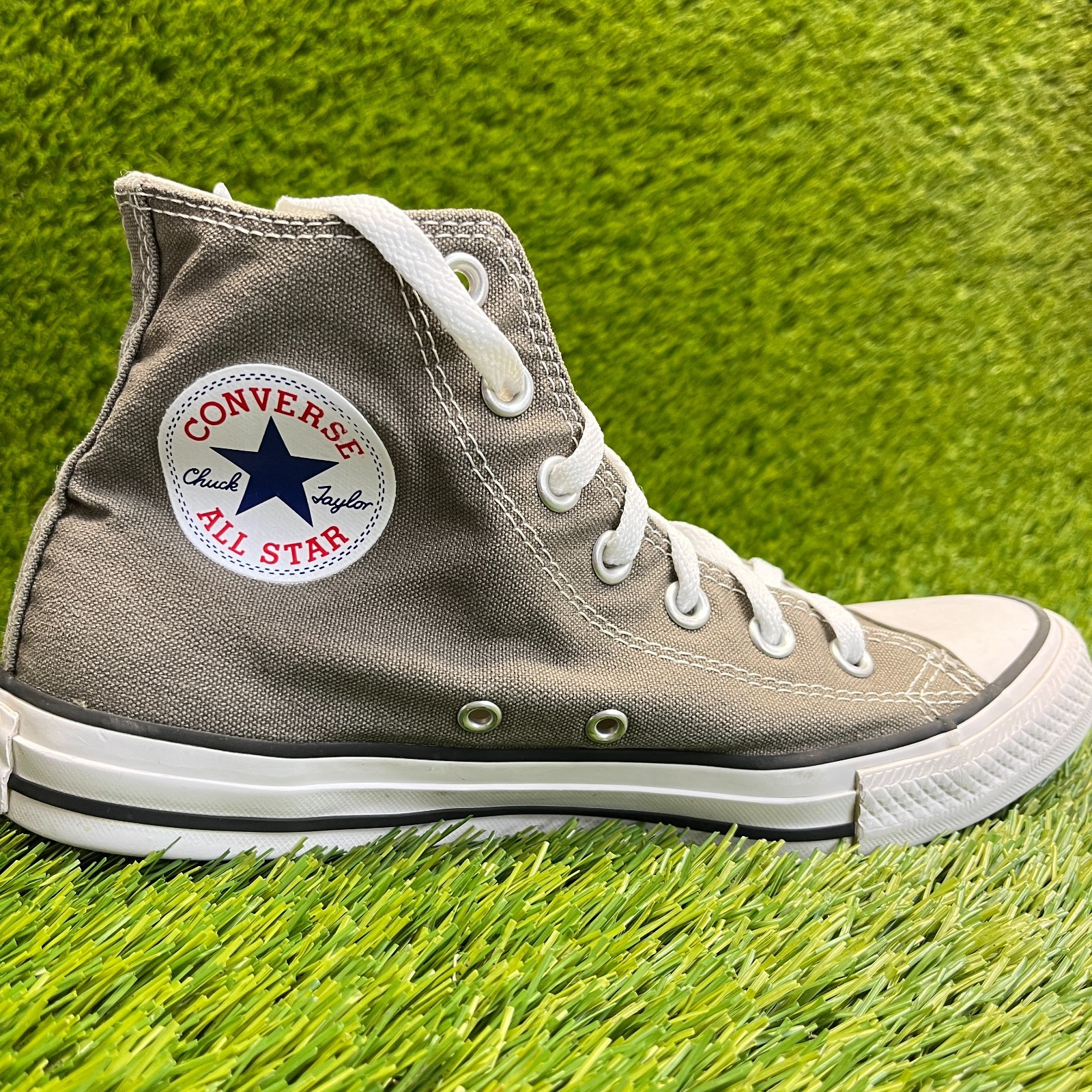 Converse Chuck Taylor All Star Hi Womens Size 8 Gray Athletic Shoes Sneakers
