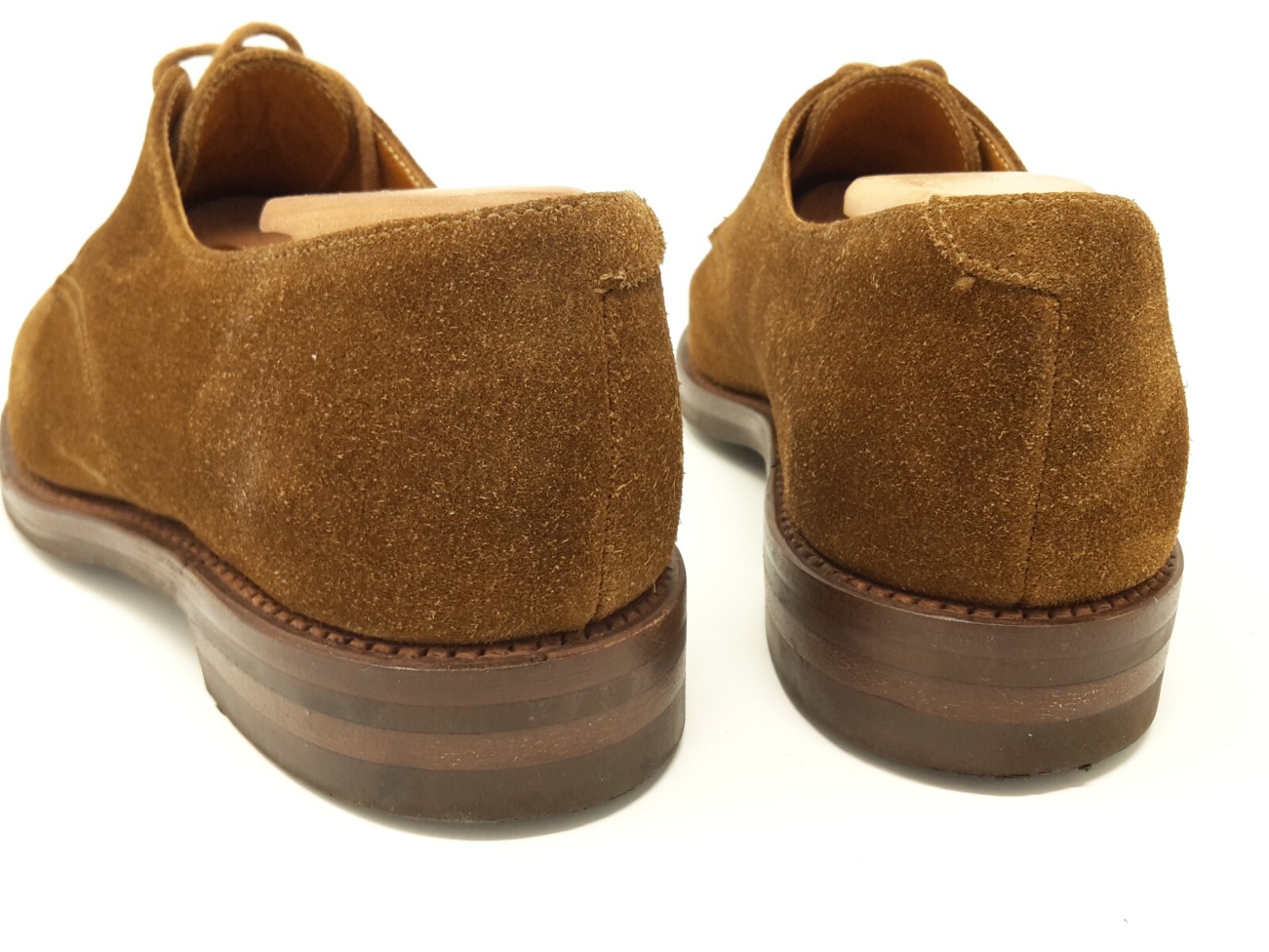 Ed.Meier/Crockett & Jones Haydock Plain Derby Suede Braun Dainite EU 39 UK 6 B