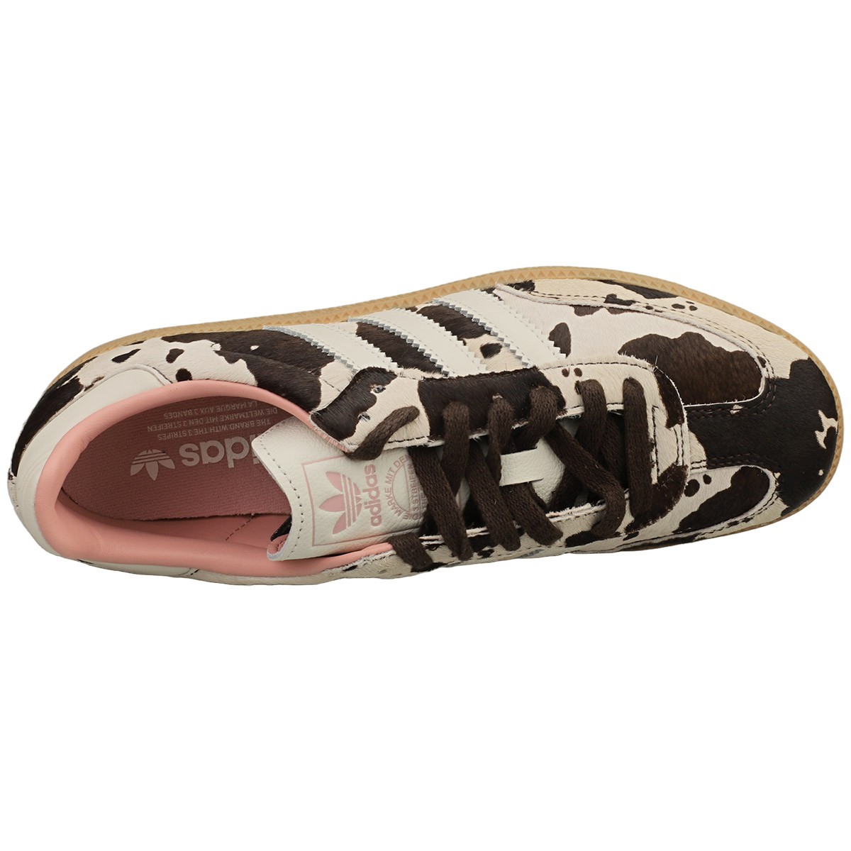 adidas Samba Og Womens Fashion Sneakers in Cow Print
