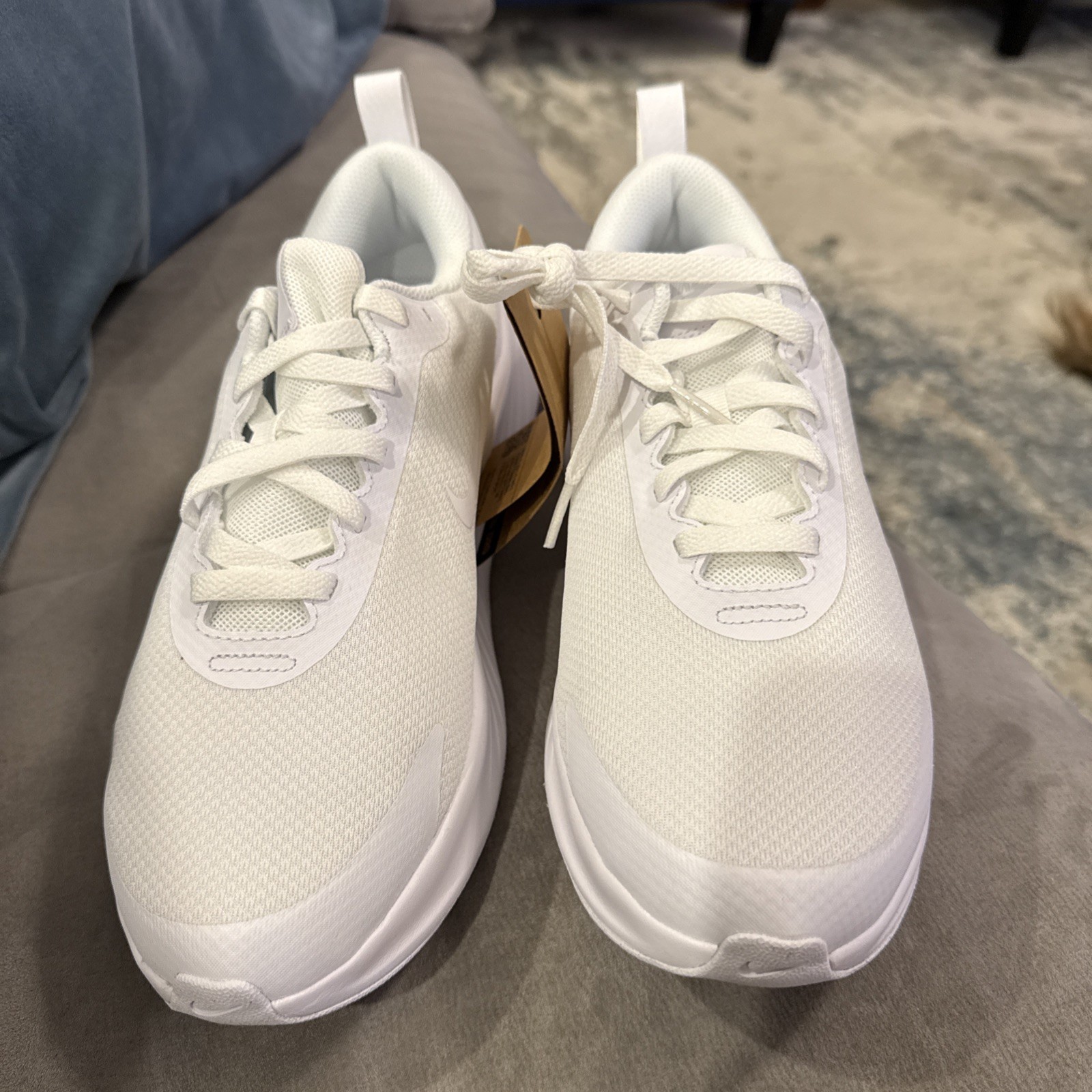 Nike Promina Women’s Low Top Mesh Sneakers White/White Lace Up FV6343-100 size 9