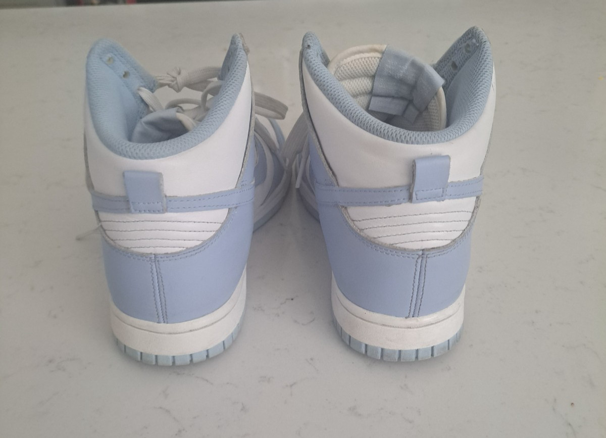 Size 9 – Nike Dunk High Women’s Aluminum Blue Tint White Sneakers