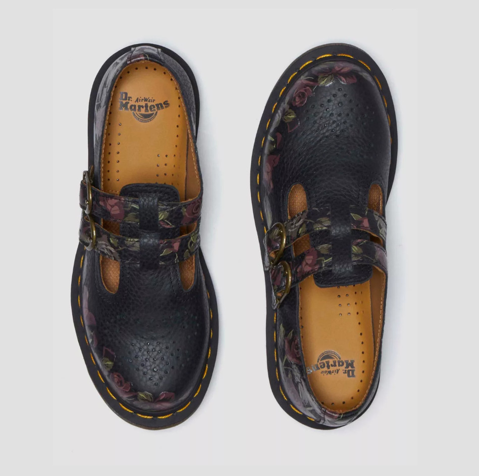 DR. MARTENS 8065 DECAYED ROSES NAPPA MARY JANE SHOES MSRP$190 CUTE & CHIC