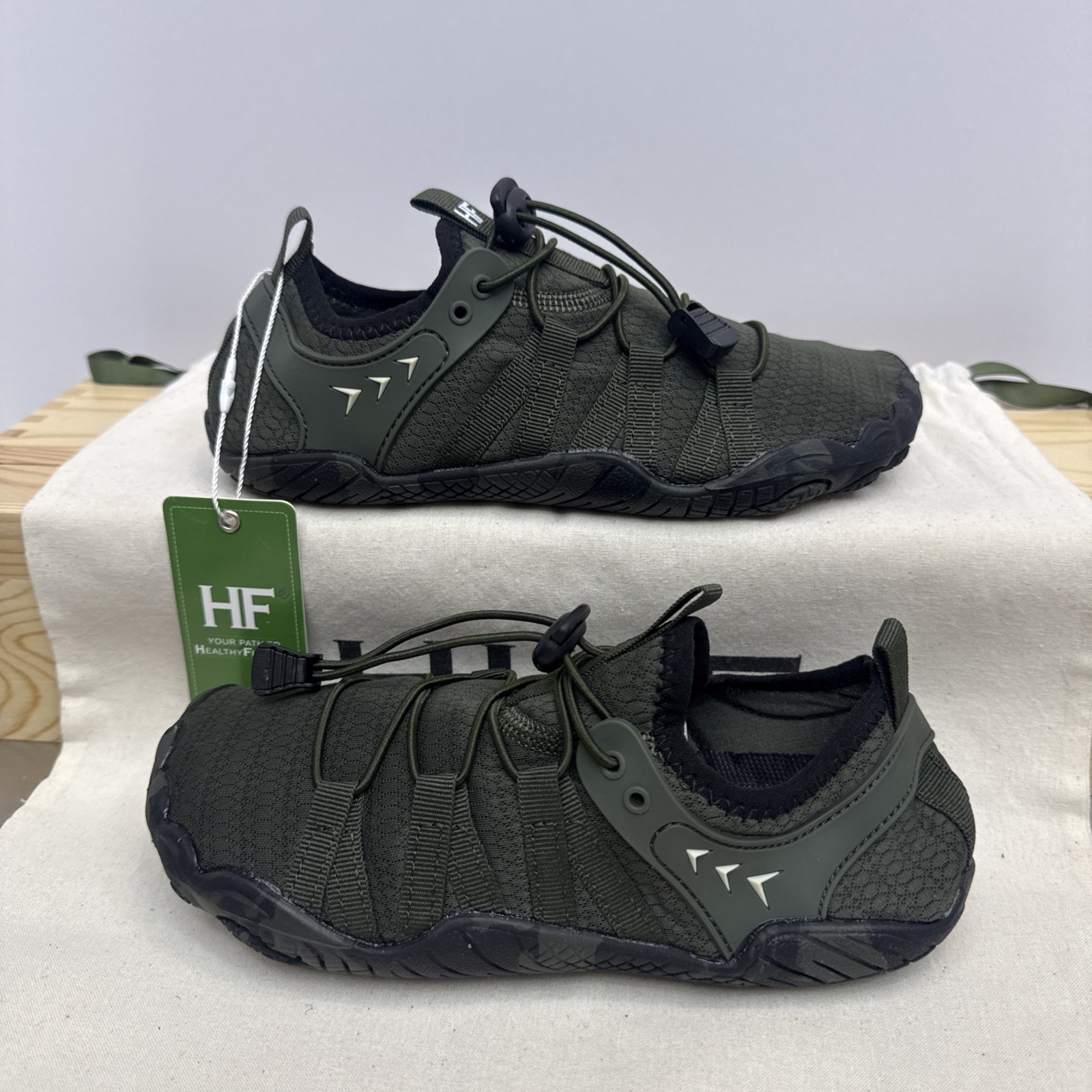 NWT Hike Footwear Shoe Lorax Pro Barefoot Green/Camo EU35 W5 M3