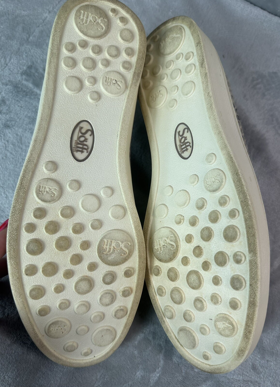 Sofft Somers Slip On Loafer Sneaker Shoes Leather Snakeskin Print Womens 9.5 Tan