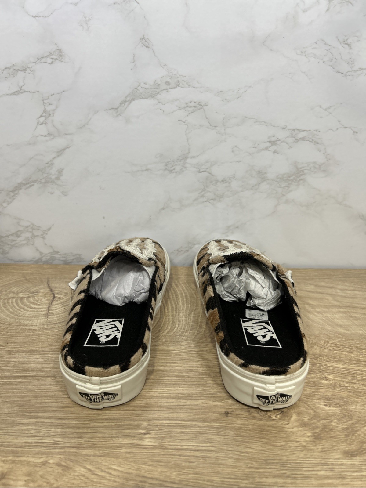Vans Classic Slip On Mule Hazy Bones Skeleton Sneakers Women 721454 Sz 5.5 New