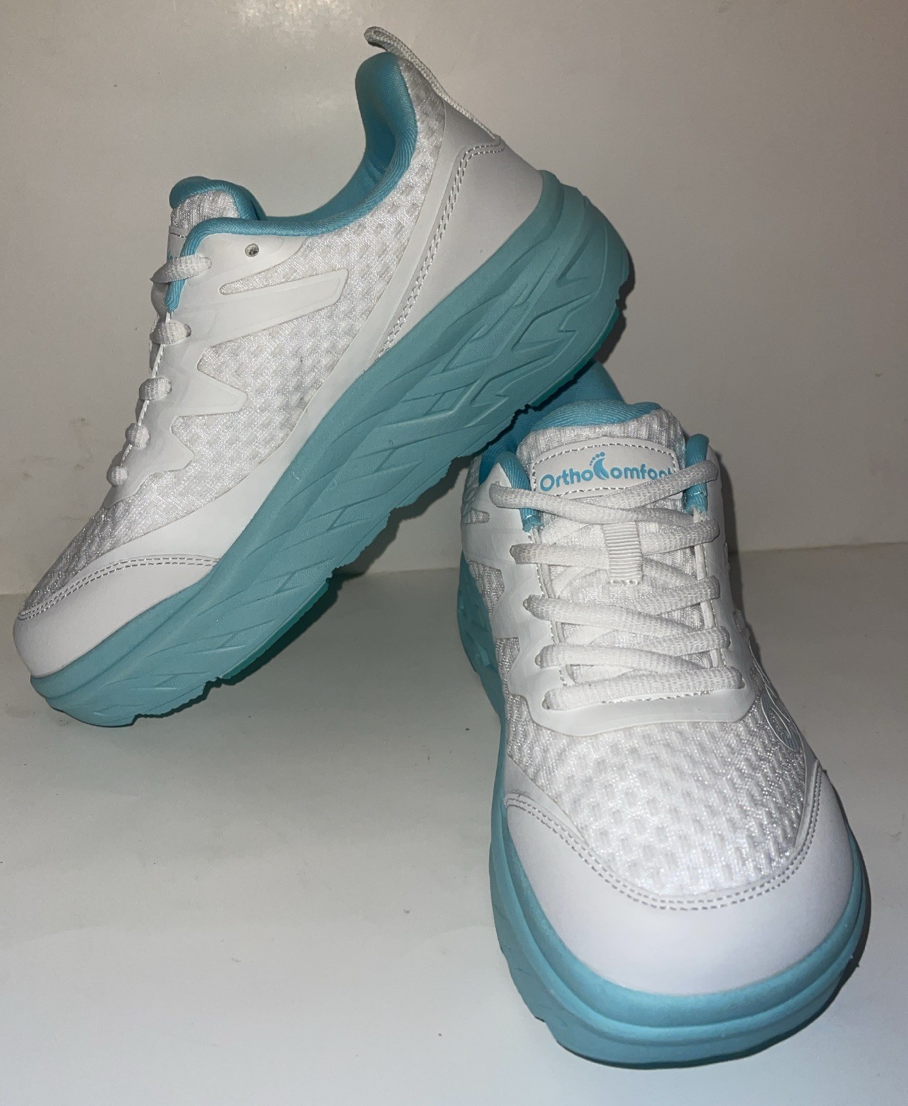 ORTHO COMFOOT Comfort Women Size 7 Wide Diabetic Plantar Fasciitis Walking Shoes