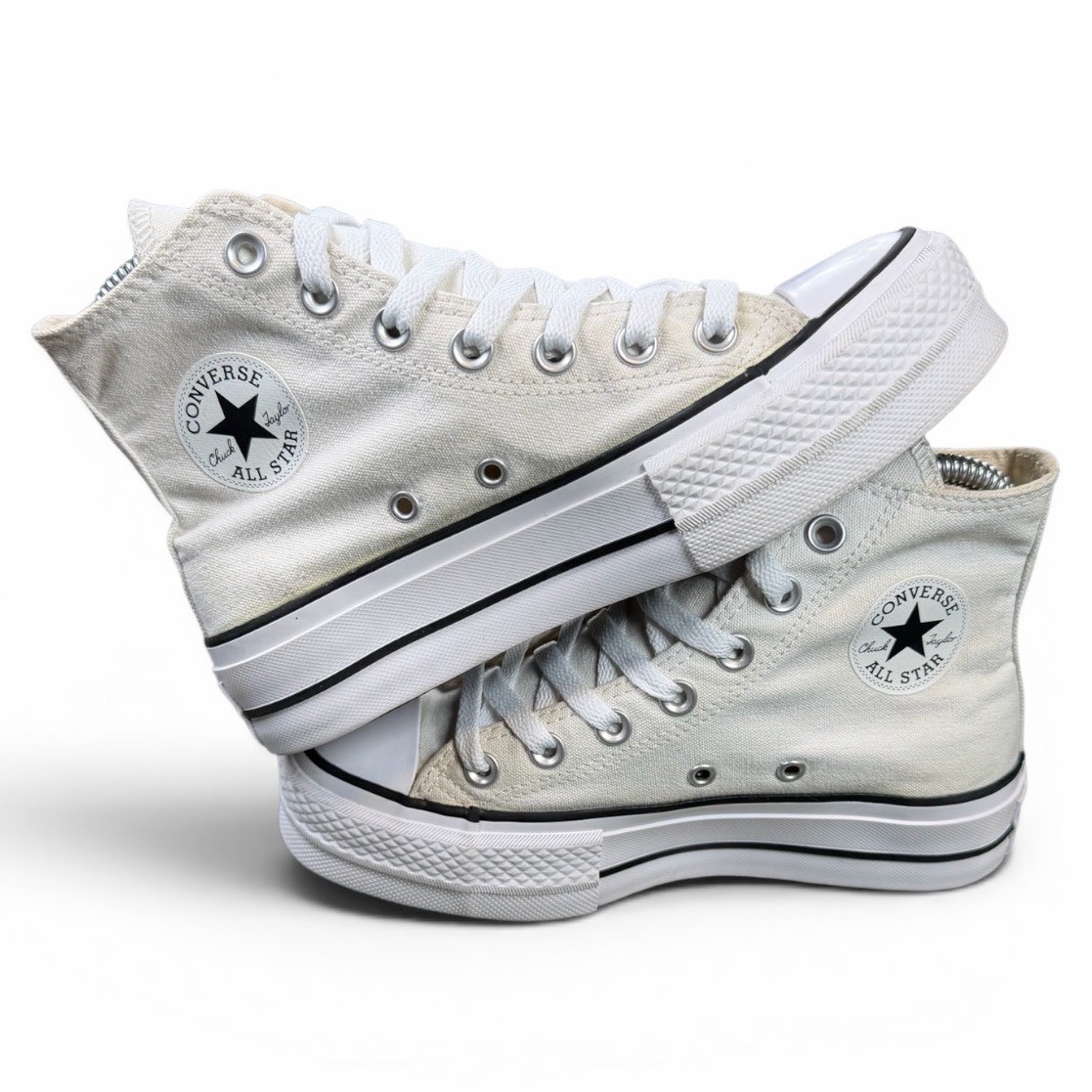 Converse Chuck Taylor All Star Platform High Top Women Size 5 Cream 560846C