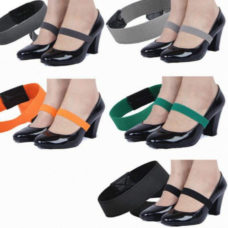 Women Anti-loose High Heels Elastic Shoe Strap Shoelaces Accessories With Buckle