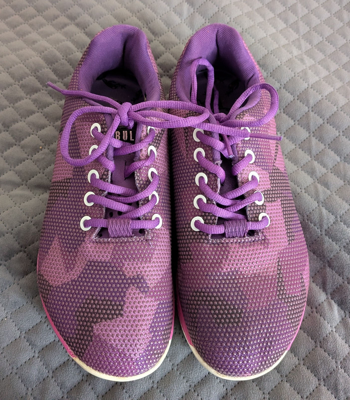 Nobull Unisex Trainers Workout Shoes Camo Purple Women 8.5 Men 7