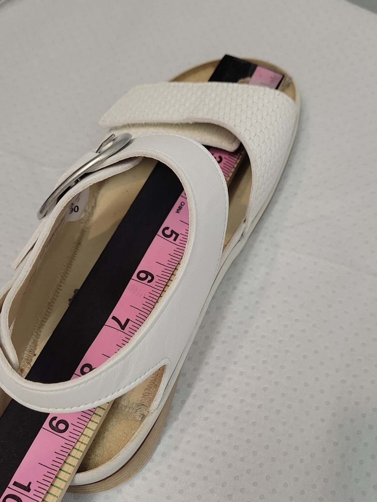 Finn Comfort Germany Waldi white comfort sandals womens size GR38 7.5 US