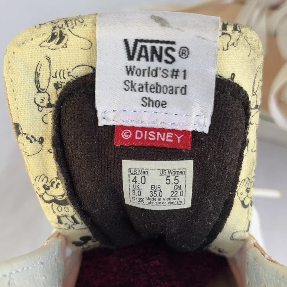 Disney Vans Mickey & Minnie Mouse Pink Hightop Vans Limited Edition US M 4 W 5.5