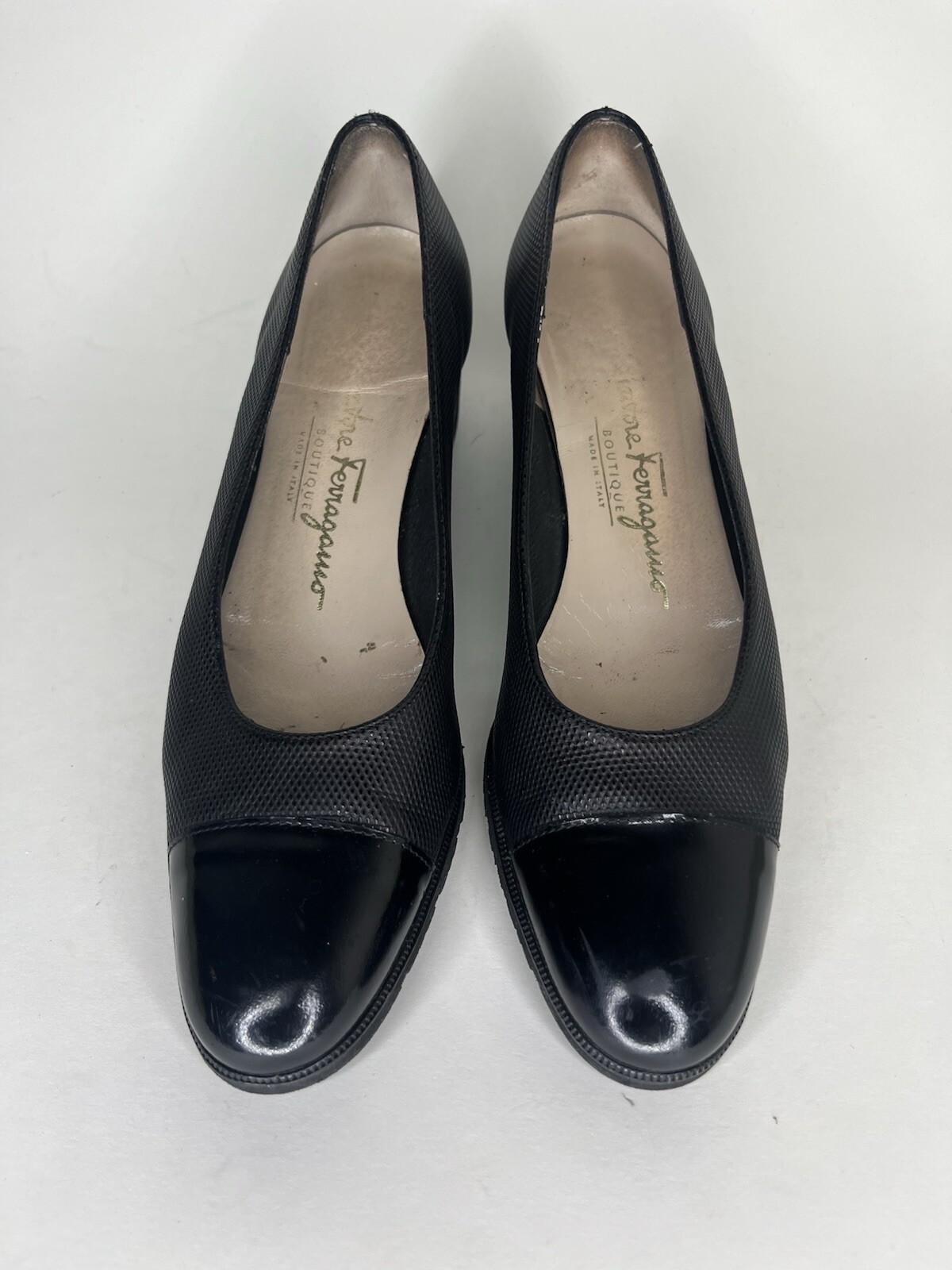 salvatore ferragamo boutique women shoes Pumps Heels Women Size 7.5 4A Black