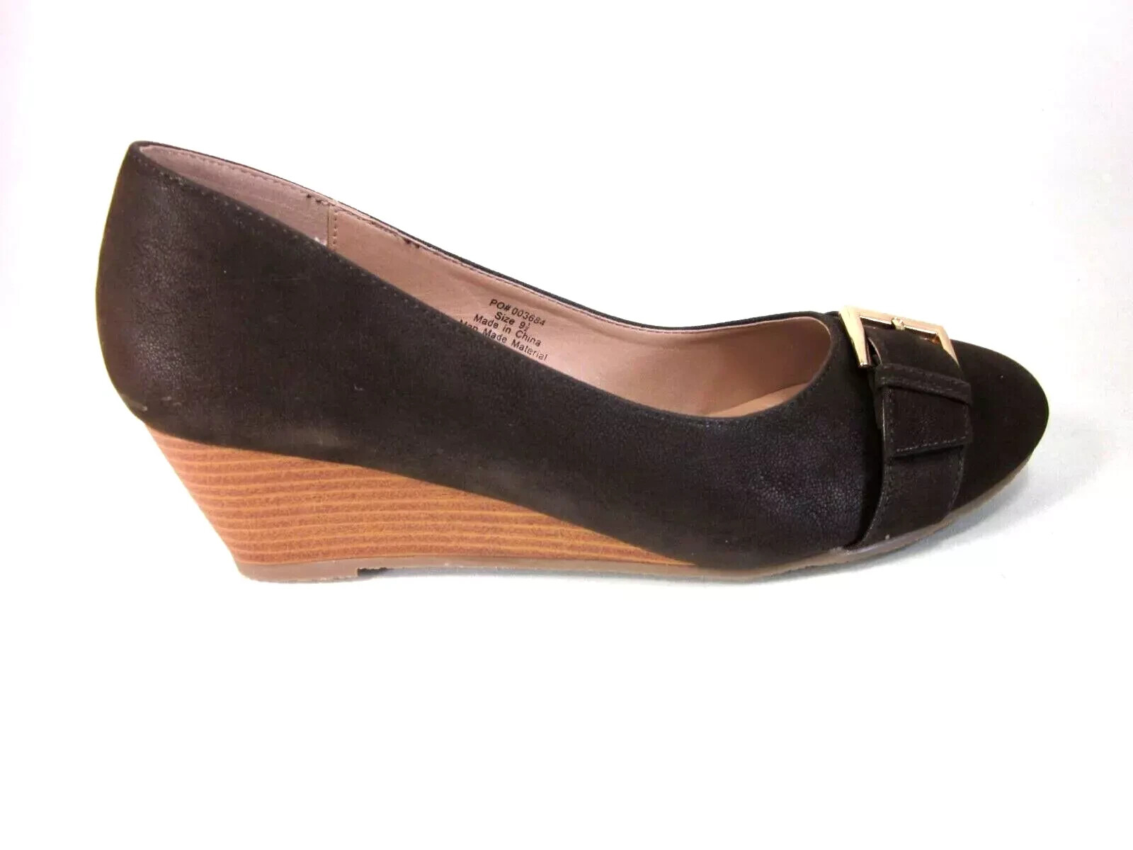 JOURNEE COLLECTION WOMEN’S GRAYSN WEDGE HEEL PUMPS,BROWN, SIZE 6 NEW