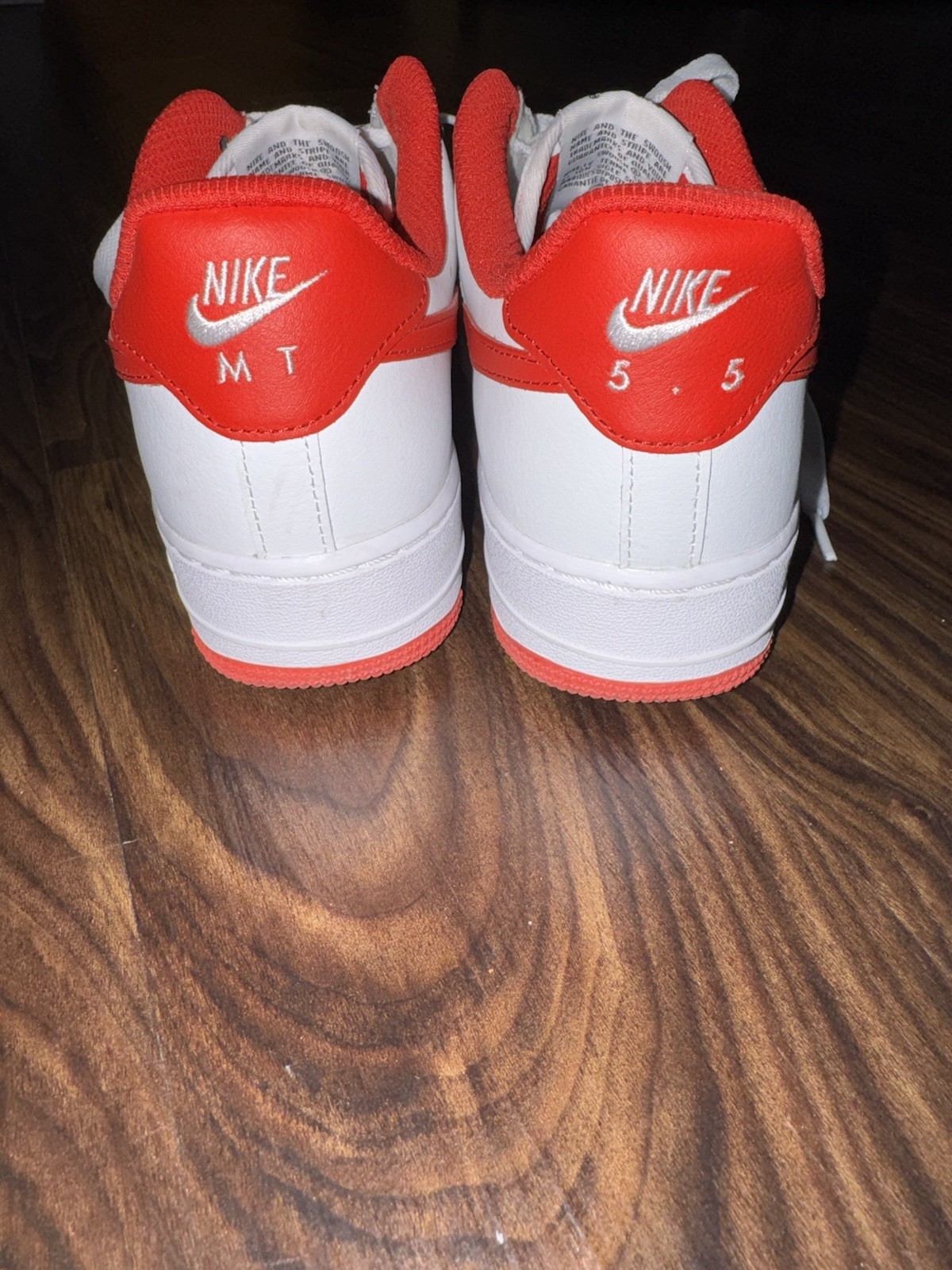 Nike By You Air Force 1 Low Custom White/Red CT7875-994 Women’s Size 6