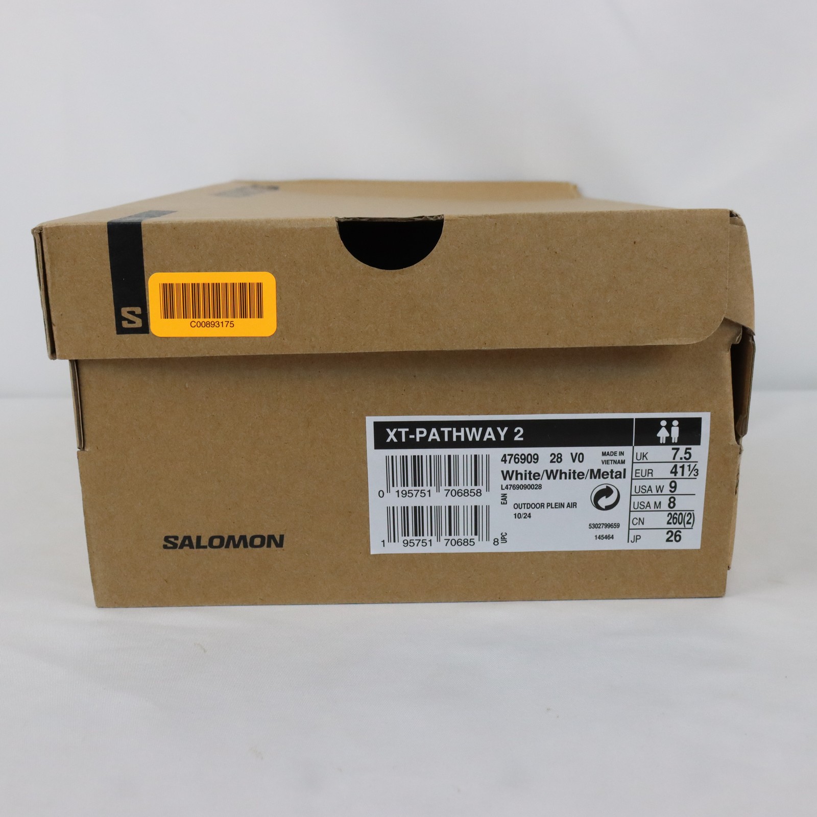 Salomon XT-Pathway 2 Unisex Sneakers In White – Women’s Size 9 (47690928V0)