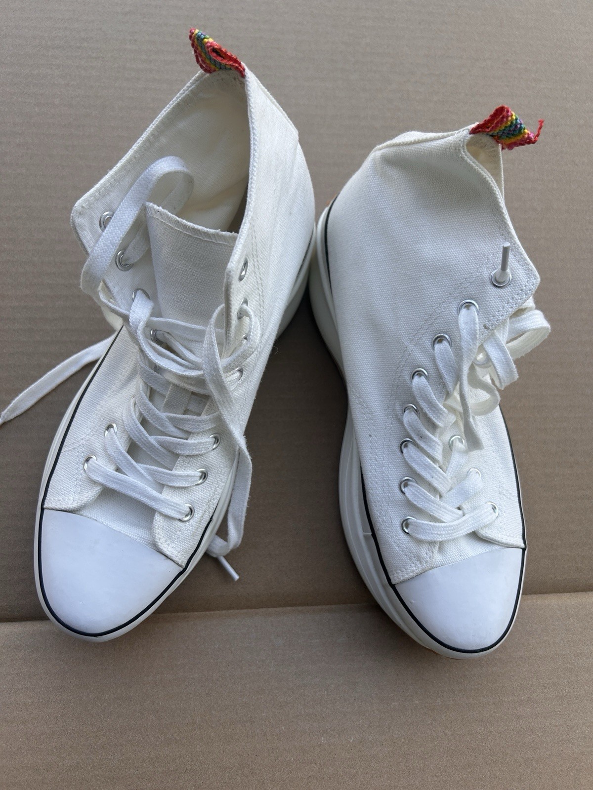MADDEN GIRL Womens White Pull Tab Winnona Toe Athletic Sneakers Shoes 10M