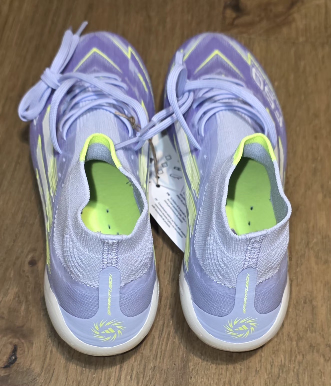 NEW Sz 6.5 Women’s Adidas F50 Sparkfusion Elite Mid FG AG Violet Volt JH7648