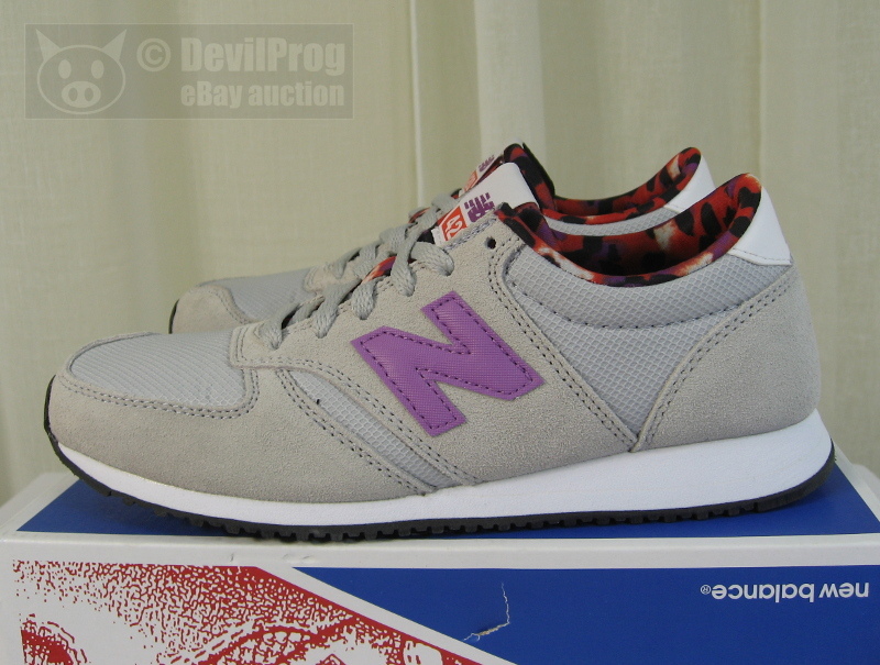 NIB NEW BALANCE Womens 420 Artistic Pop Lace-Up Sneakers US 6.5/37 Grey/Purple
