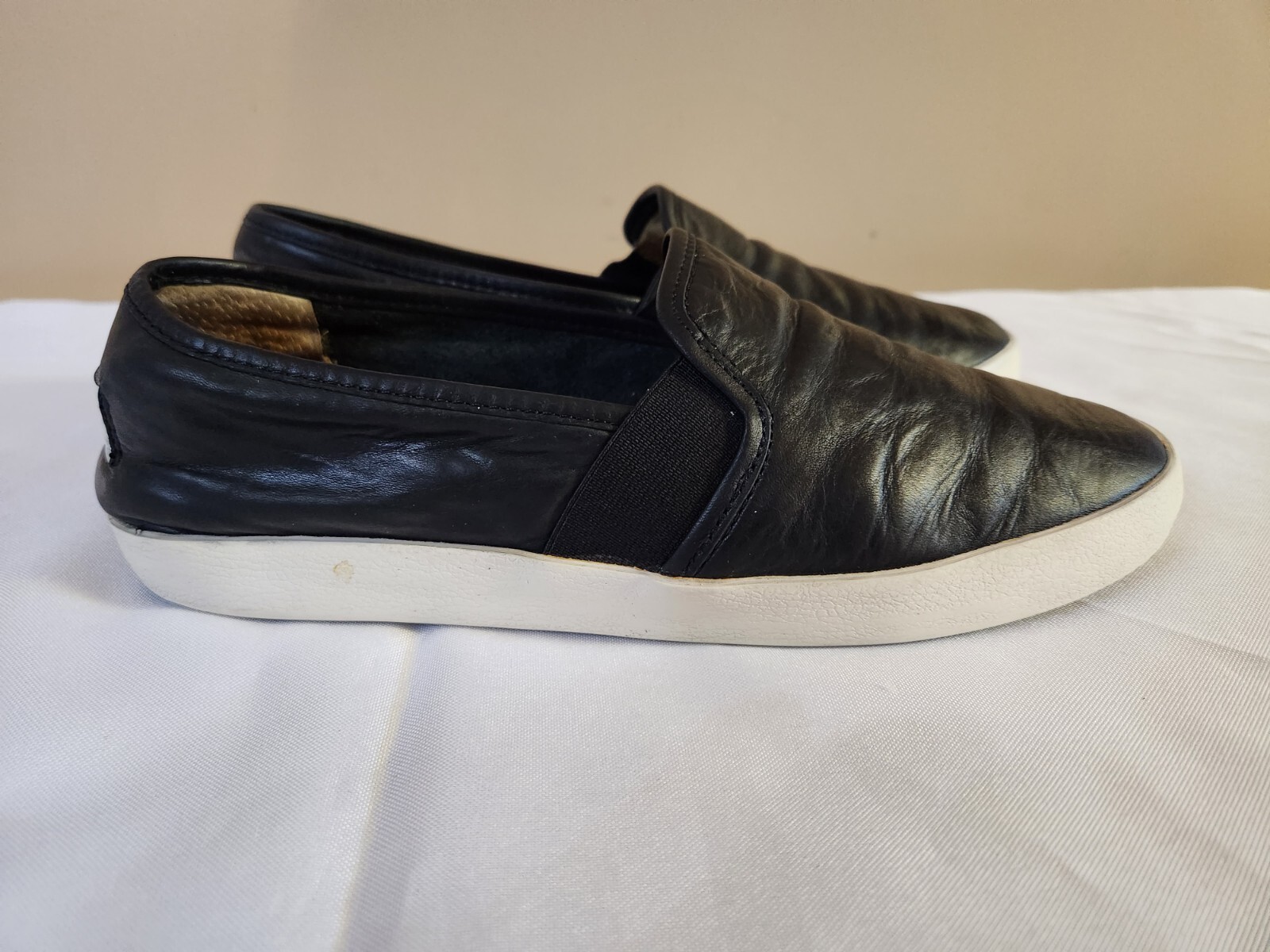 Frye Women’s Leather Ivy Slip On Fashion Casual Sneakers Shoes Black Size 7.5M