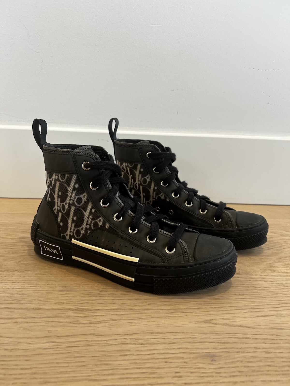 Dior B23 High Top Canvas Black Women’s Sz 37