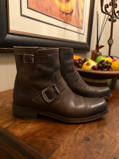 Frye harness ankle moto boot 6.5