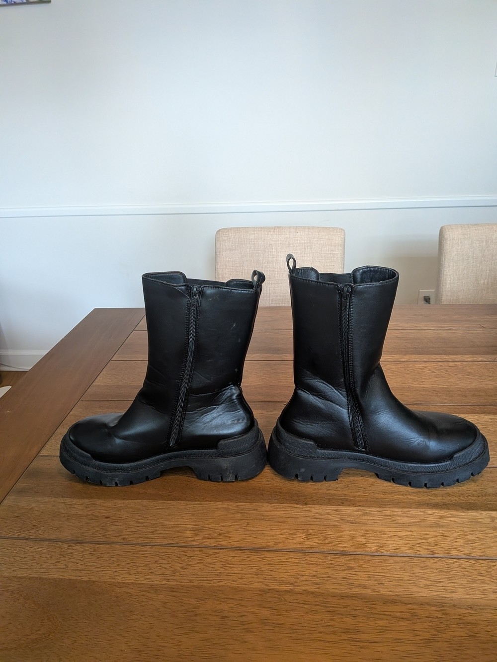Fashion Nova Living Life Chunky Chelsea Boots Black Size 9 Moto Streetwear Goth