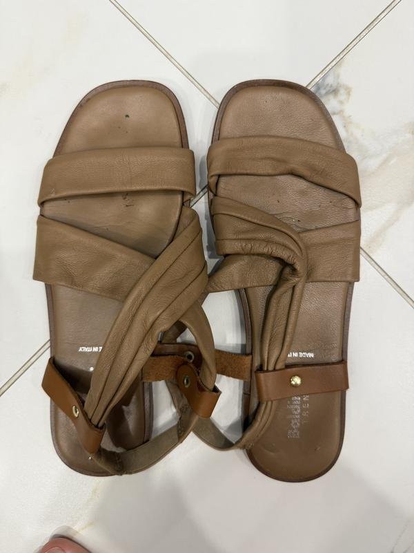 Women Baldinini Sandals Brown Leather 38