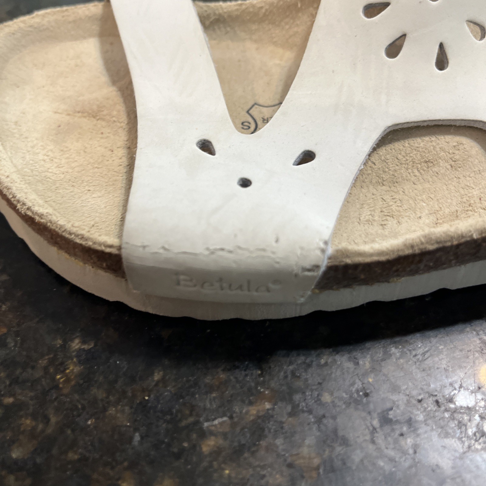 Betula Birkenstock Bone Slide Sandals Made in Germany Women’s Size 37