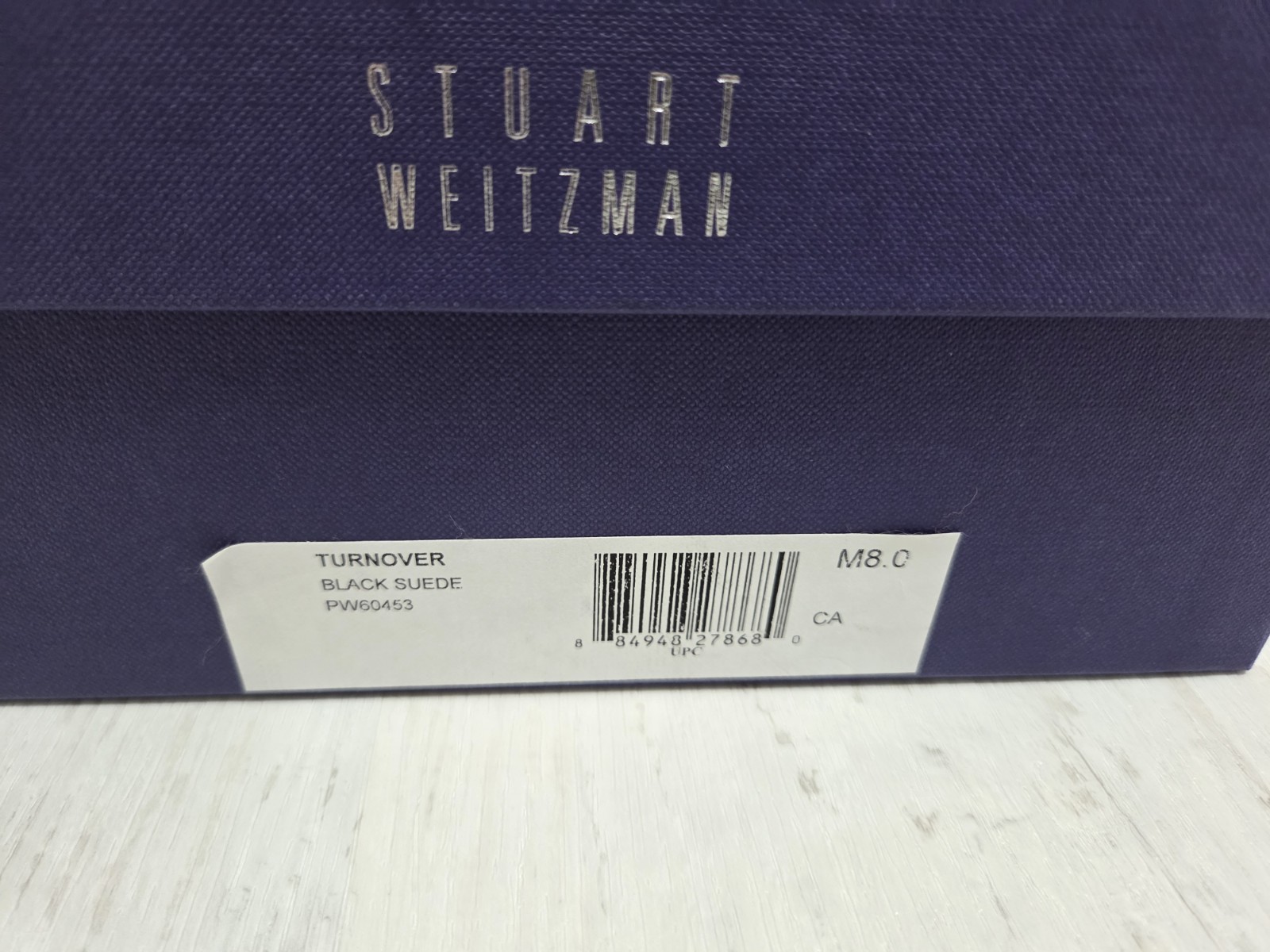 Stuart Weitzman Turnover Slingback Black Size 8