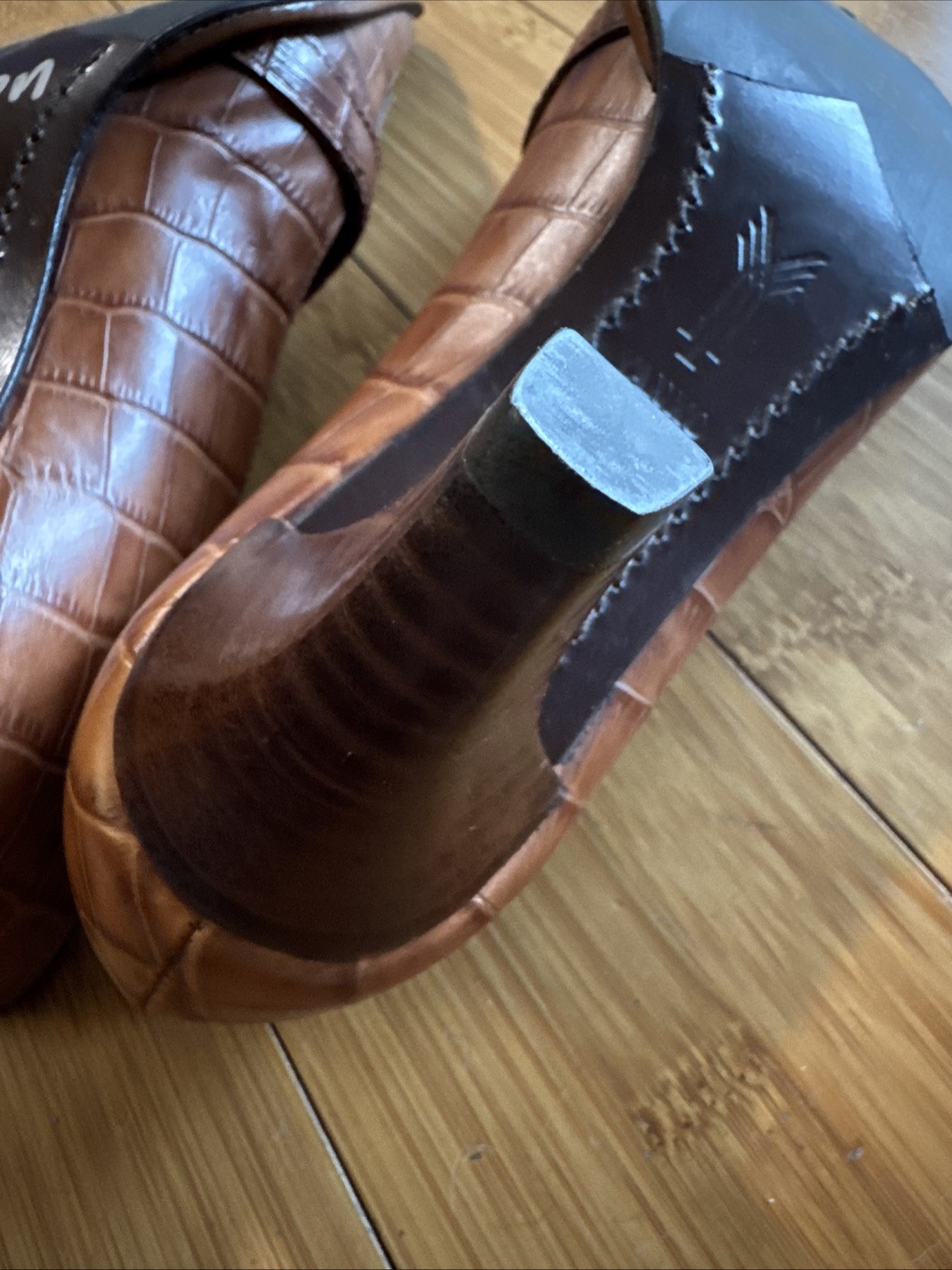 YANKO women’s size 5 designer brown leather pumps heels handmade in Spain