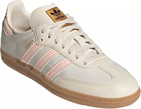 Adidas Samba OG Soccer Shoes Youth Size 7 / Women Size 8.5 Tan Pink Gum JH7598