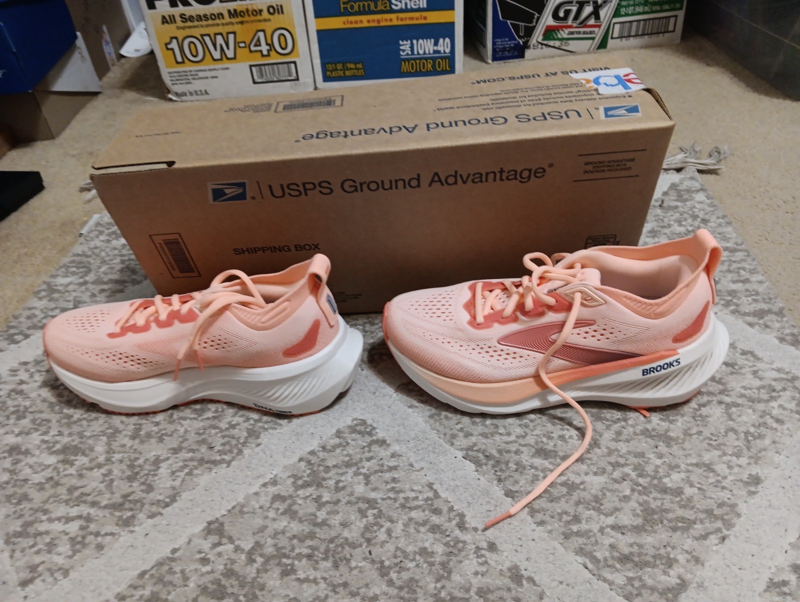 Brooks Glycerin 23 Running Shoes Coral Peach Woman’s Size 7.5 B MEDI 1204651B822