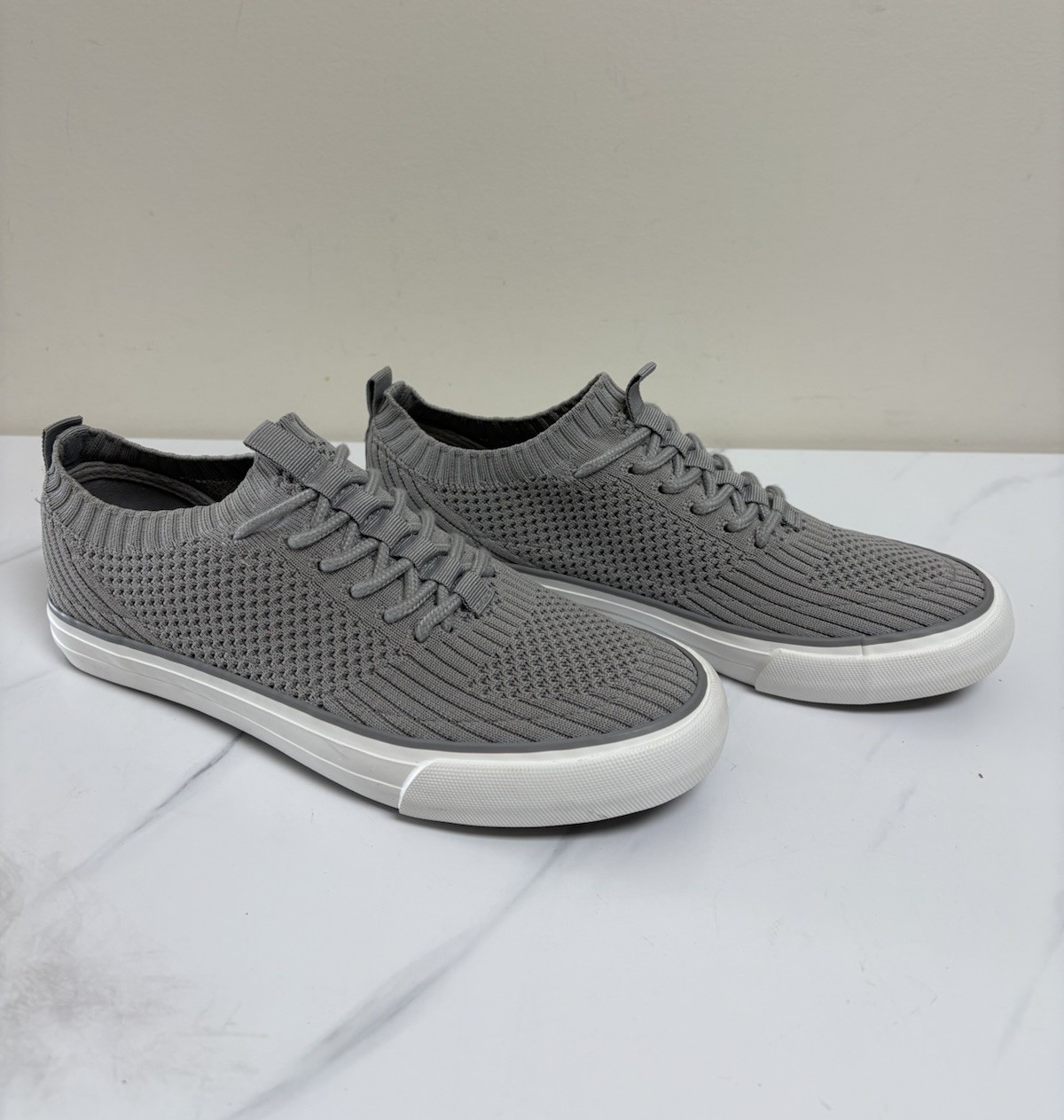 Gypsy Jazz Gray Knit Slip On Sneakers Womens Size 8.5 Low Top Casual Shoes