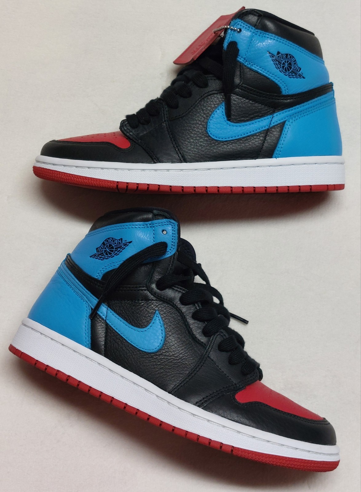 Women’s NIKE Air Jordan 1 High OG Black/Blue/Red Size 7