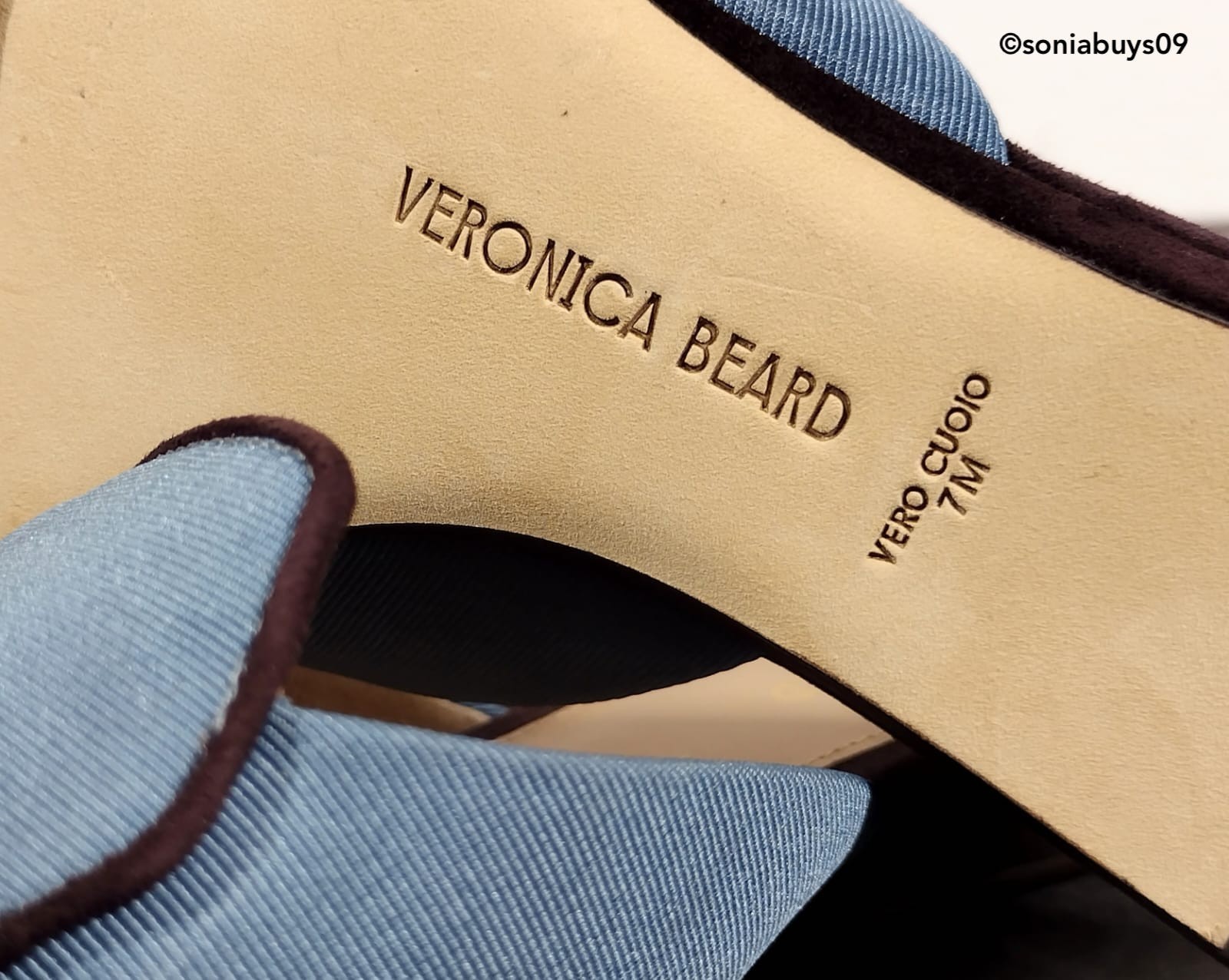 Veronica Beard Women’s Moritz Mule, J6215M1400, Blue Lake Raisin, Size 7M