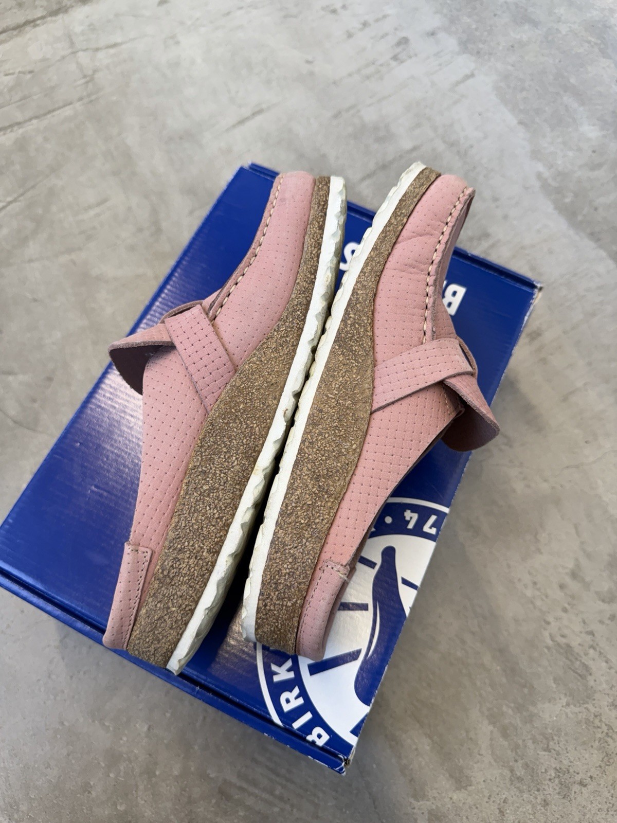 Birkenstock Women’s Buckley Shearling Suede Leather Pink Clay size 7 EU 38