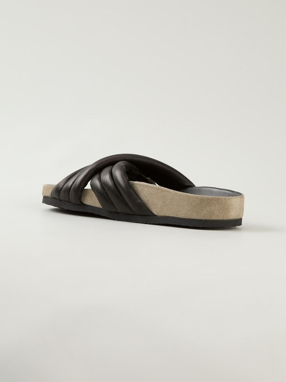 ISABEL MARANT ETOILE Holden Slides Comfortable Leather Japanese Inspired US 38 8