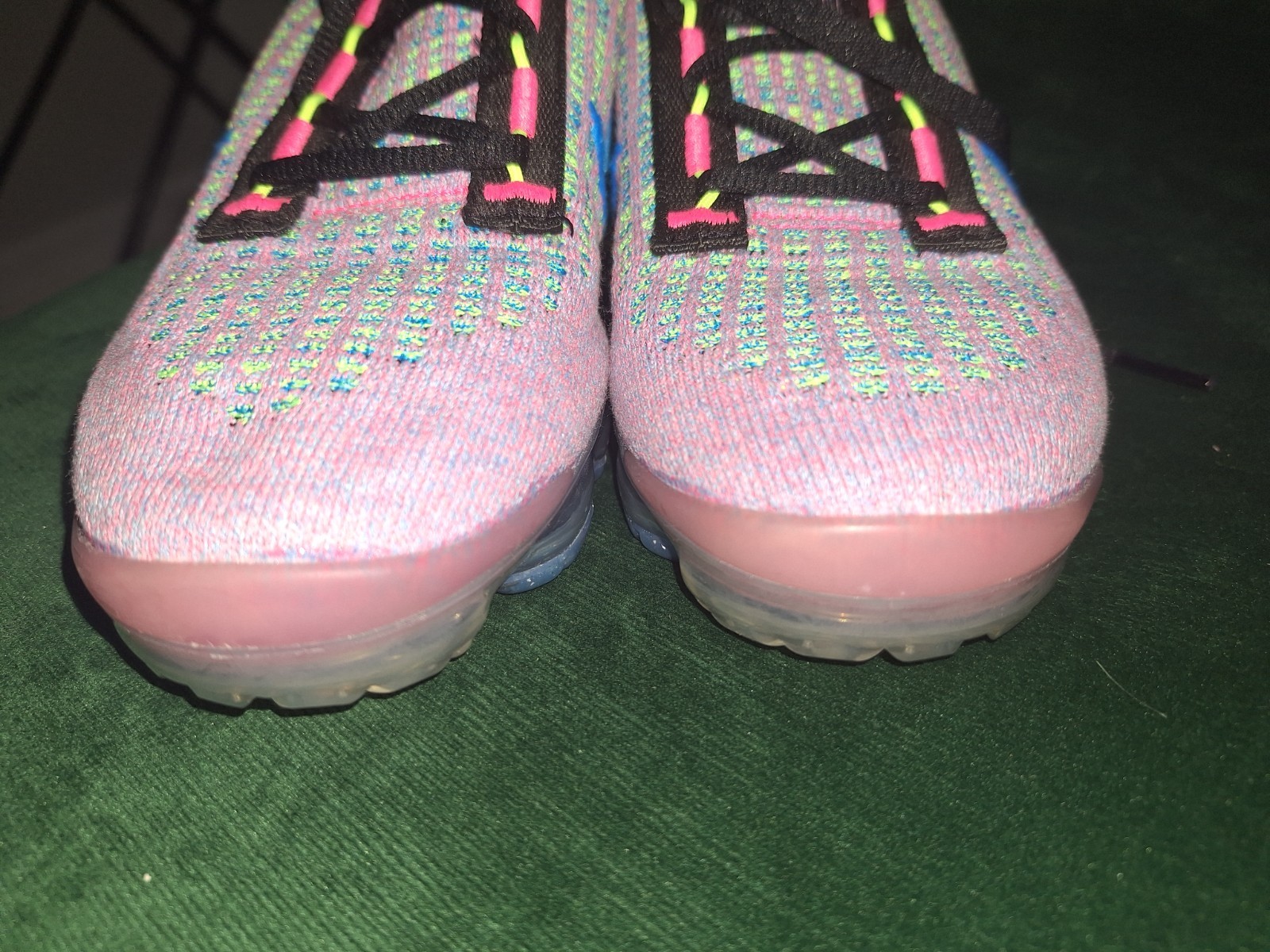 Nike Air Vapormax 2021 Flyknit Next Nature Pink Blast Photo Blue Women’s 5.5 New