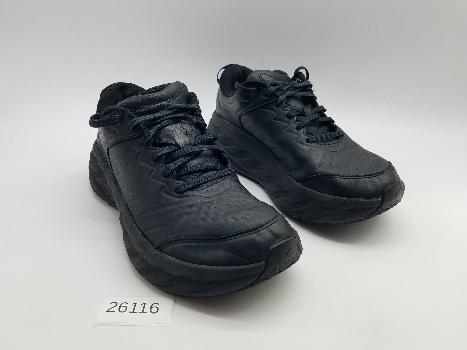 Hoka One One Bondi SR Women’s Size 9 Slip Resistant Shoes Black Leather