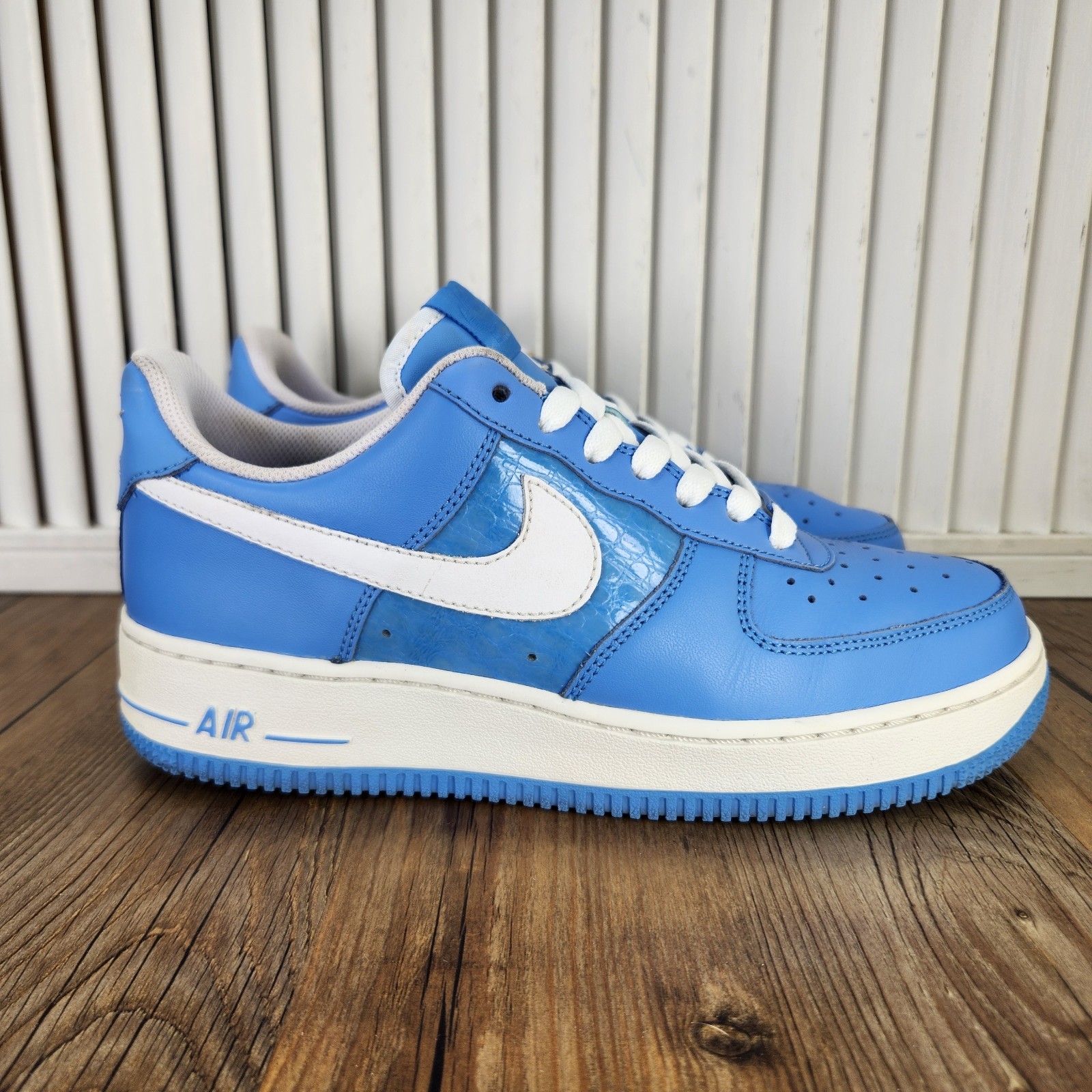Nike Air Force 1 Low 2008 Sneaker Womens Sz 7.5 University Blue Shoes 315115-414