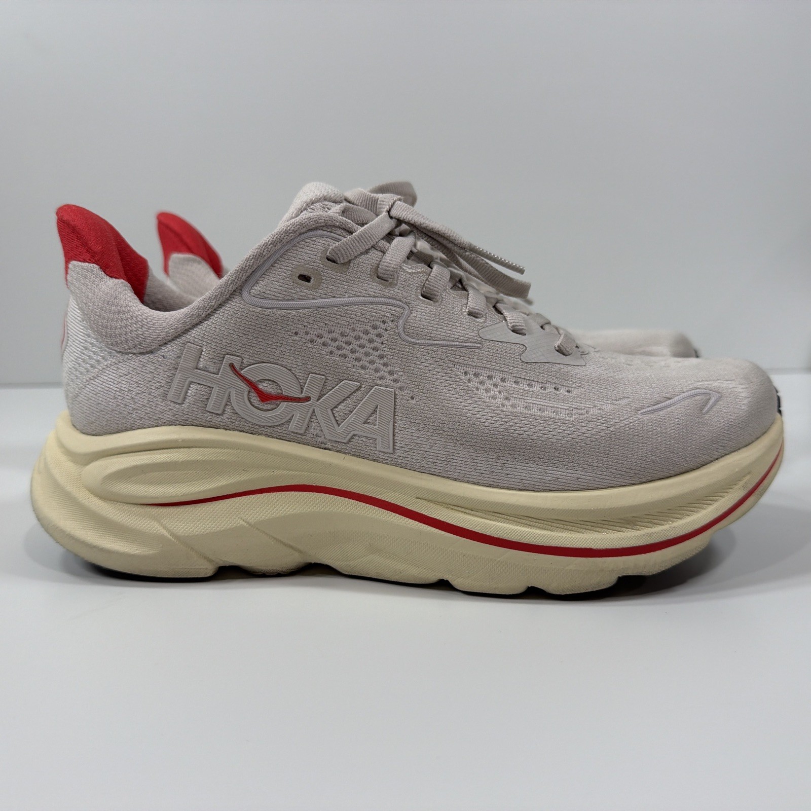 Hoka Women’s Clifton 10, Stucco/Cerise, Size 6