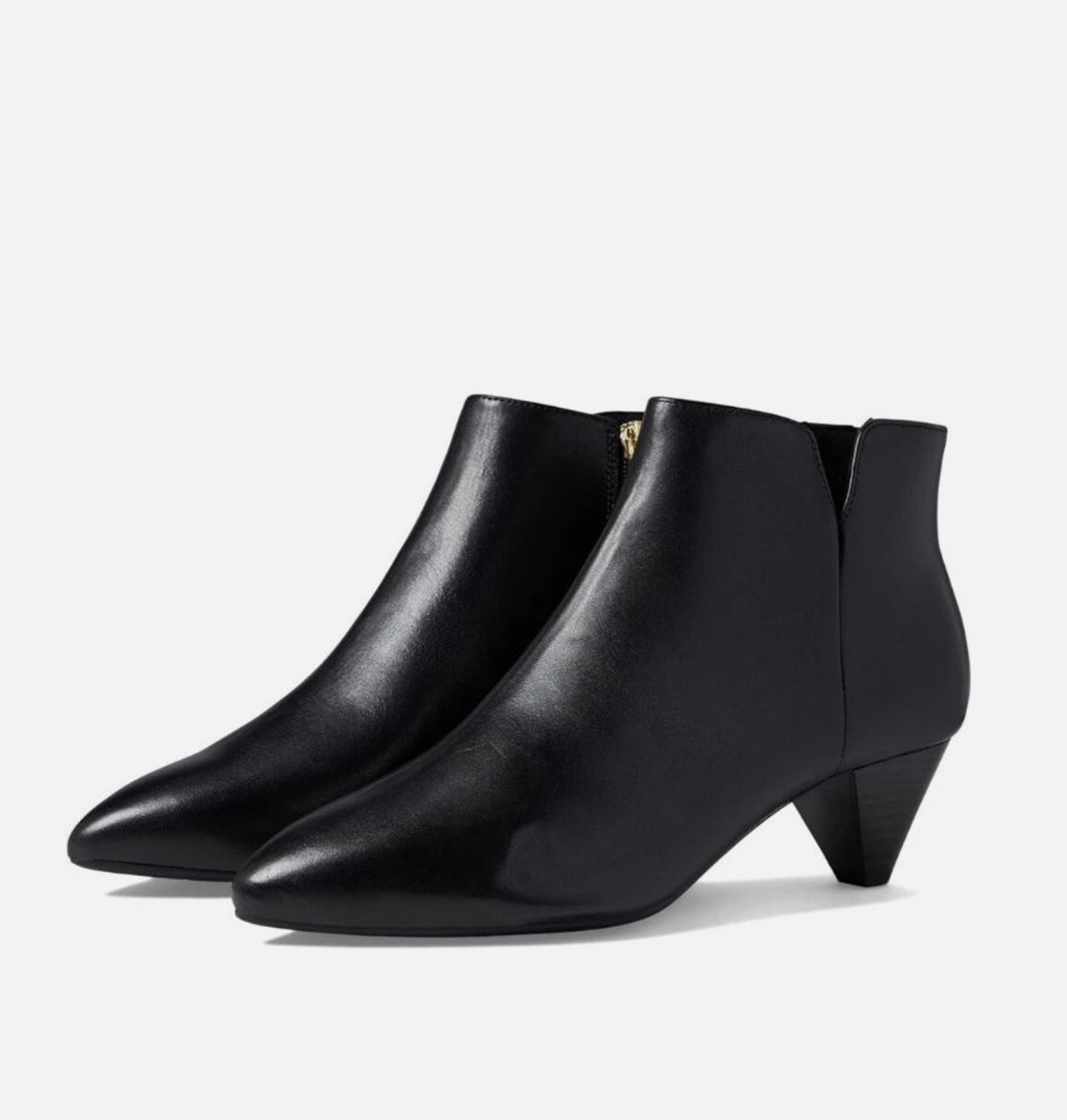 (RC) Women’s 9.5W Rockport Milia V Bootie Black Leather Pointed Toe Ankle Boots