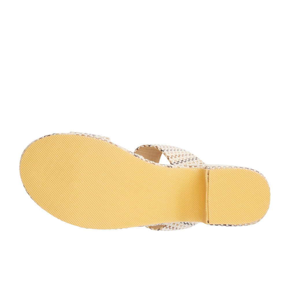 BEACH by Matisse Ocean Ave Platform Block Heels Womens Beige Casual Sandals OCE