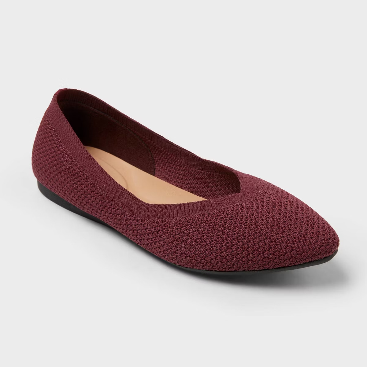 Women’s Claire Knit Washable Flats – A New Day Burgundy size’s 6,7, 8,8 1/2 nwt