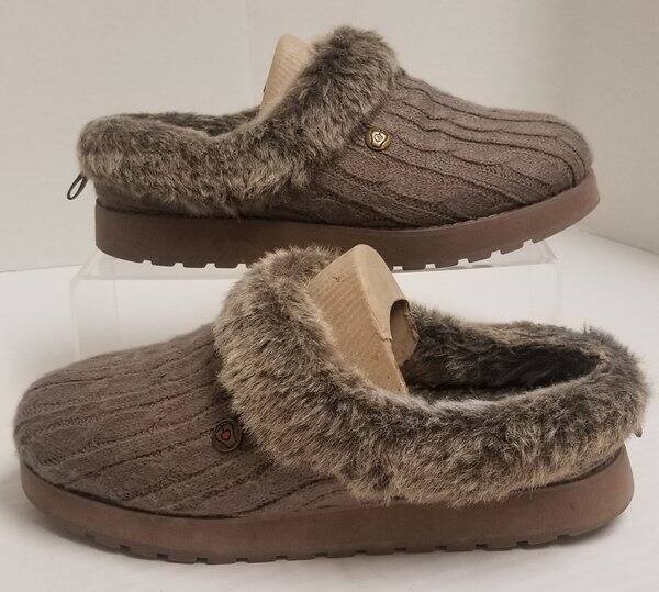 Skechers Bob’s Plush Keepsakes Ice Angel Slippers * Sz 7