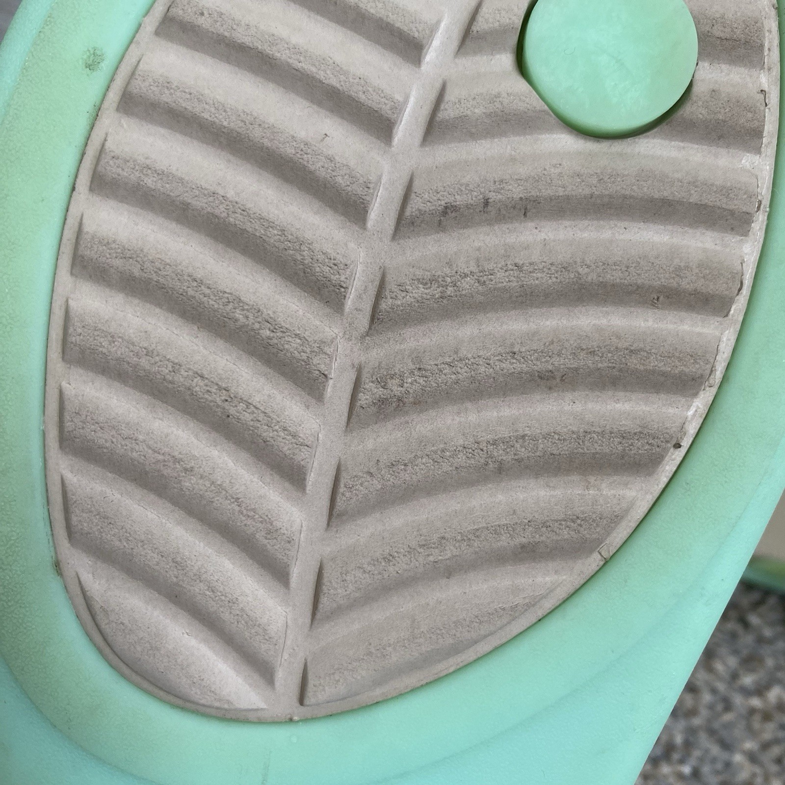 CROCS Isabella Gladiator Sandals Size 11 Mint Green Jelly Flat Beach Pool Resort