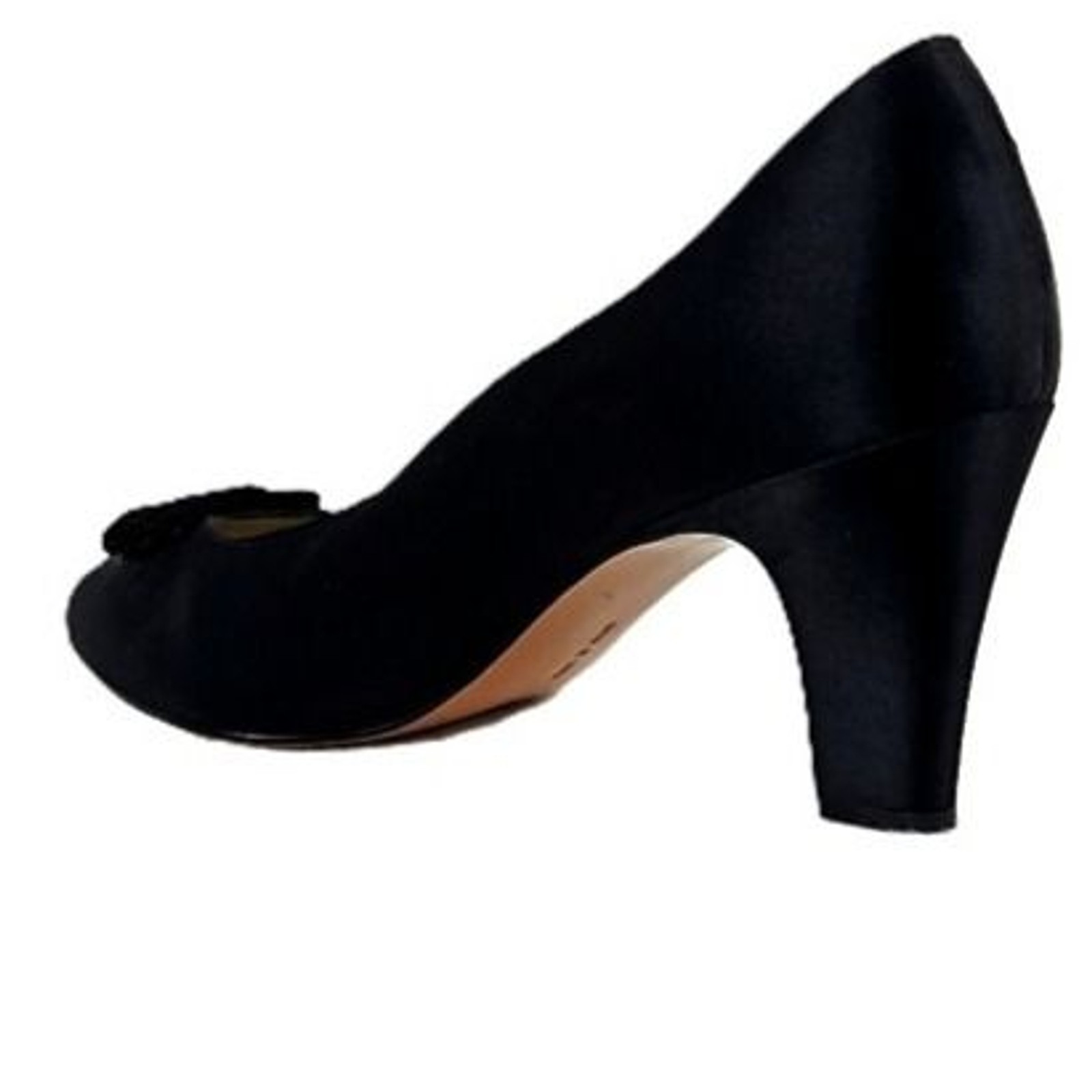 Salvatore Ferragamo Vintage Black Suede Pumps US 9