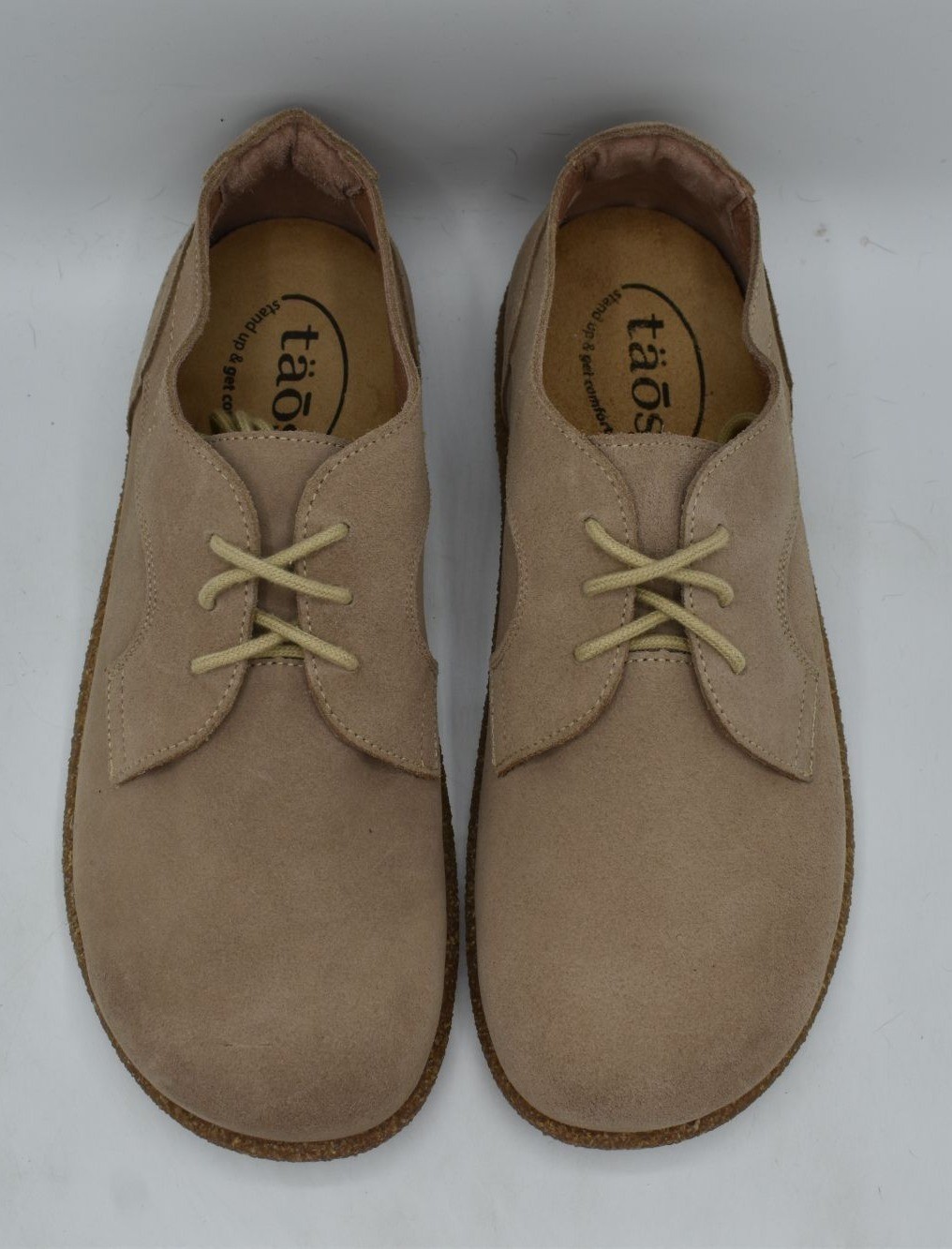 Taos Footwear Women Size EU 41 US 10-10.5 Utmost Sand Suede Lace Up Casual Shoes