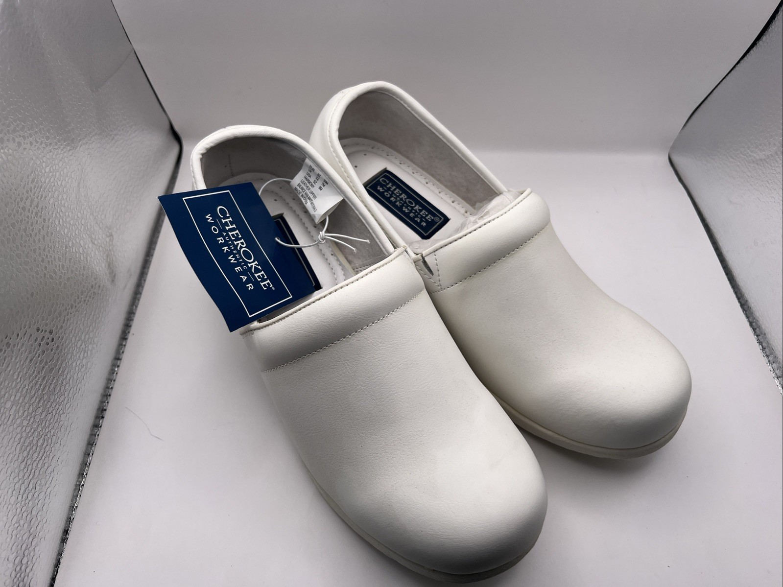 New Cherokee Harmony Clogs Womens 9 Medium Leather Workwear