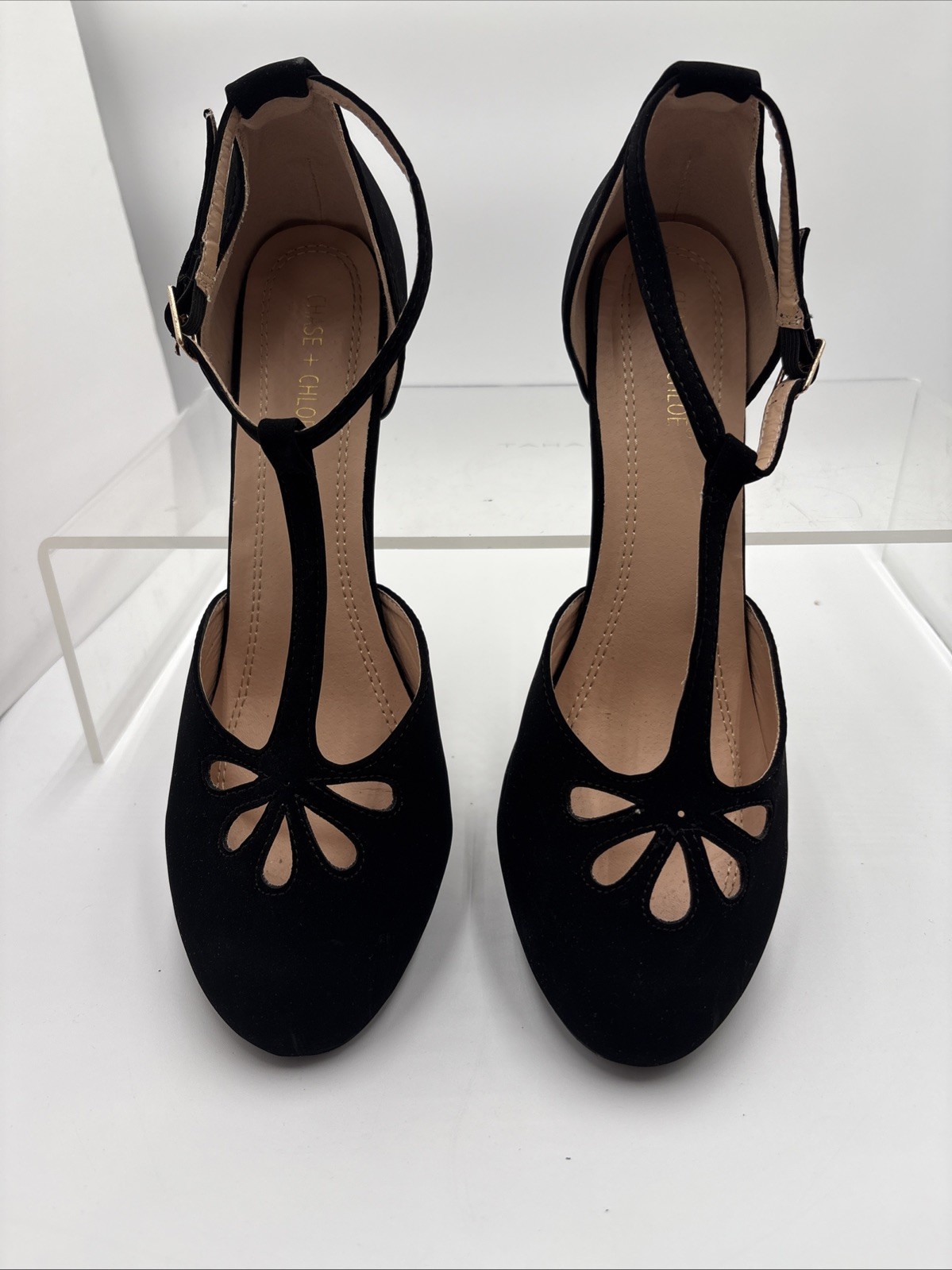 Chase & Chloe Womens Kimmy-36 Pumps Shoes Black With Box